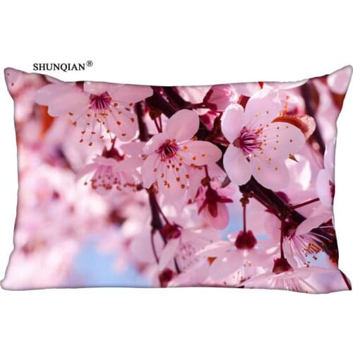 New Cherry Blossoms Pillow Case Custom Wedding Pillowcase Cover Cases Gift Zippered Rectangle Pillow Case