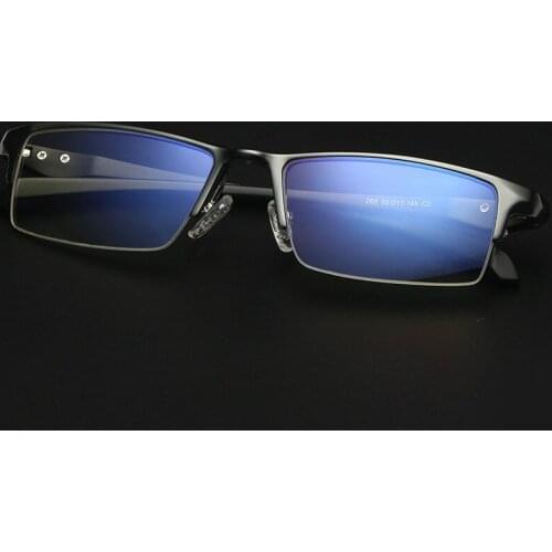 Viodream Anti Blue Rays Flat Mirror Computer Goggles Aluminum Magnesium Half Glasses Frame Unisex Prescription Eyewear Frames