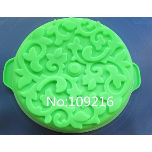 Wholesale!!1pcs Flower Lace Good Quality 100% Food Grade Silicone Cake/Pizza/Bread DIY Moulds