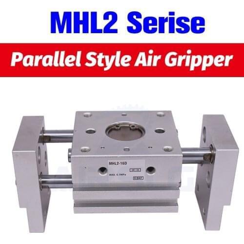 SMC Type Pneumatic Gripper Wide Type Air Gripper Parallel Cylinder Double Acting MHL2-25D MHL2-25D1 MHL2-25D2 aluminium Clamps