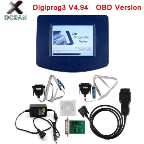FTDI FT232RL&93C46 Digiprog 3 V4.94 Mileage Programmer Digiprog III OBD Cable With ST01 ST04 Digiprog3 OBD Version