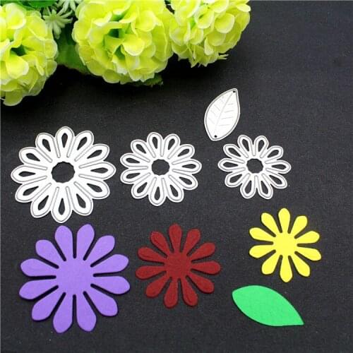 4 Style Flowers Cutting Dies Greeting Cards Scrapbooking Die 3D Stamp DIY Scrapbooking Card Photo Decoration Supplies Flowers