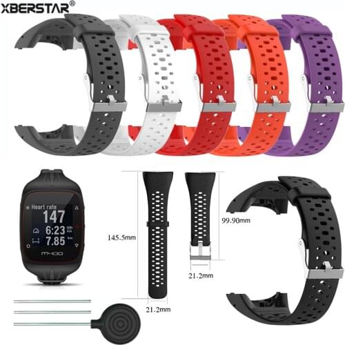 Silicone Wristband Strap for Polar M400 M430 GPS Sports Smart Watch Replacement Watchband Bracelet Watch Strap Band