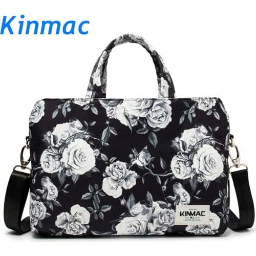 Brand Kinmac Waterproof Messenger Laptop Bag13,14,15,15.6inch,Grey Rose Lady Man Case For MacBook Air Pro13.3,15.4 Dropship F133