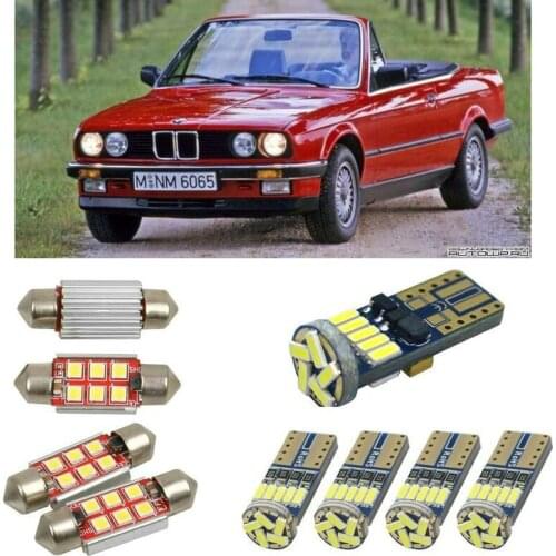 Superbright Interior led Car lights For BMW 3 convertibie e30 cabrio Reading dome bulbs for cars error free map light