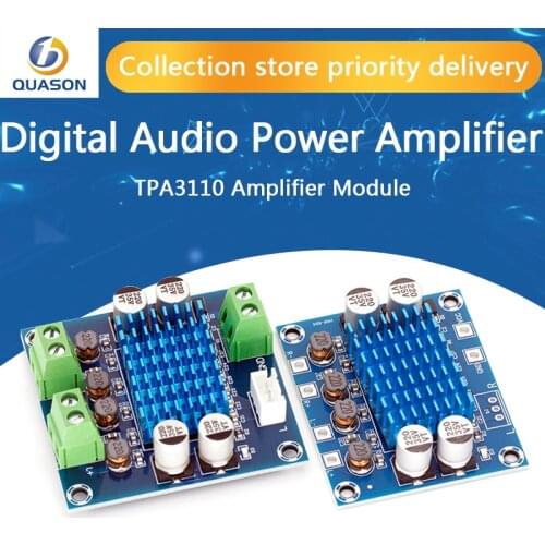 TPA3110 XH-A232 30W+30W 2.0 Channel Digital Stereo Audio Power Amplifier Board DC 8-26V 3A