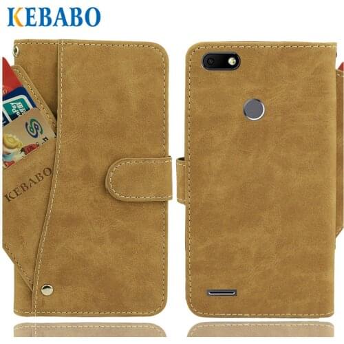 Vintage Leather Wallet BQ BQ-5512L Strike Forward Case 5.45" Luxury 3 Front Card Slots Cover Magnet Stand Phone Protective Bags