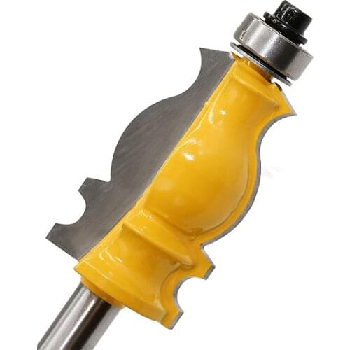 WAVEWAY 8mm Shank Architectural Cemented Carbide Molding Router Bit Trimming Wood Milling Cutter for Woodwork Cutter Power Tools