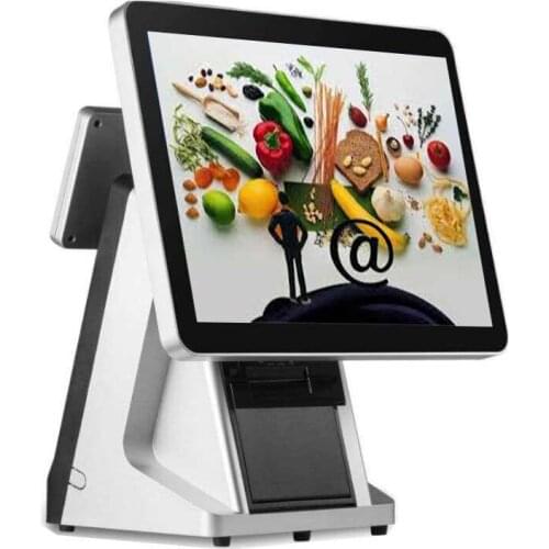 Factory Price POS Machine for Retailers POS System 15'' Touch Screen with Built-in 58mm Printer and VFD Point of Sale