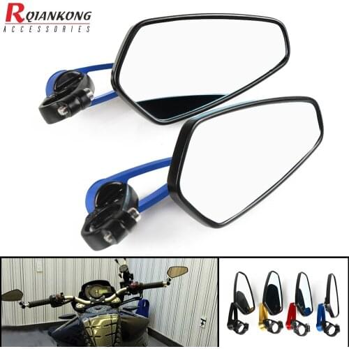 Motorbike Mirrors Cafe Racer Handle Bar End Round Mirror For Honda MSX125 MSX 125 PCX 125 150 CBR 600 F4 F4i CB600 HORNET CB650F