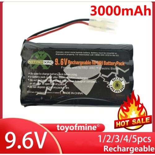 5pcs 9.6V 1000mAh NiCd Rechargeable Battery Pack RC CAR