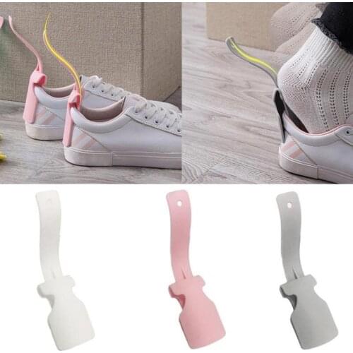 1pc Portable Lazy Unisex Wear Shoe Horn Helper Shoehorn Shoe Easy on and off Shoe Sturdy Slip Aid