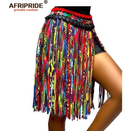 2019 african print skirts for women dashiki clothing clothes sexy colorful skrit wax batik african fabric AFRIPRIDE A1927002