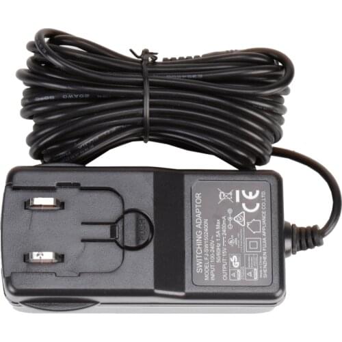 Tolifo 15V 2.4A AC Power Adapter Fit for PT-30B PT-30B II PT-504S/B LED Video Light