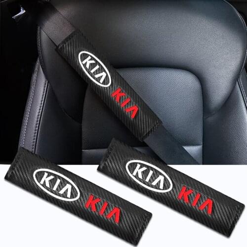 2PCS Car Styling Seat Belt Cover Seat Belt Shoulder Guard For KIA Cerato Sportage R K2 K3 K5 RIO 3 4 Sorento Accessories