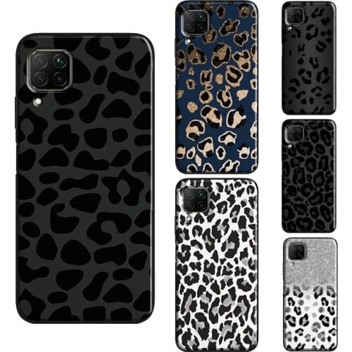 Leopard Print Black Cheetah Pattern Case For Huawei P30 P20 P40 Pro Mate 10 20 Lite P Smart Z 2019 Nova 5T Honor 8X 9X 8A 10i