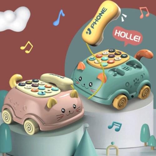 Baby Toys Musical Learning, Early Education Toy,Baby Simulation Telephone Toy with Light Music, Kids Gifts