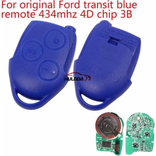For Ford original Transit blue remote key with 434mhz with 4D chip FCCID:6CIT15K601 AG AG