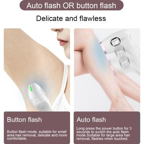 Laser Full Body Electric Household Female Painless Epilator For Female Bikini Adjustable Intensity LED Display Flashing Button