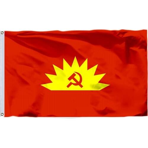 Ireland Communist Party Flag 90x150cm (3x5FT) 120g 100D Polyester Double Stitched High Quality Banner Ensign Free Shipping