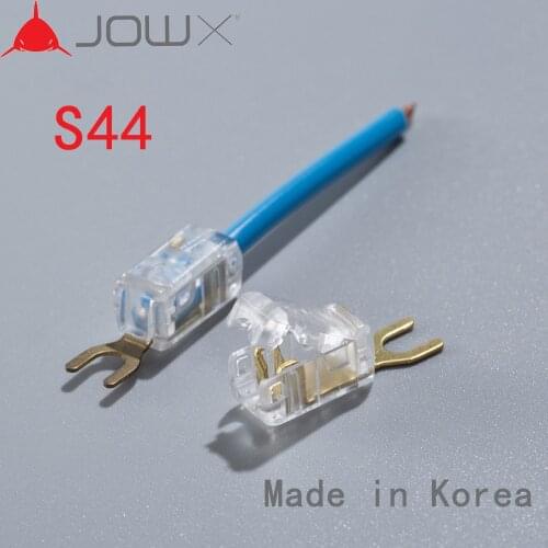 JOWX S44 10PCS 14-13AWG 2.5sqmm Non-stripping Cable Wiring Wire Connectors Quick Splice Crimp Spade U Type Insulated Terminals