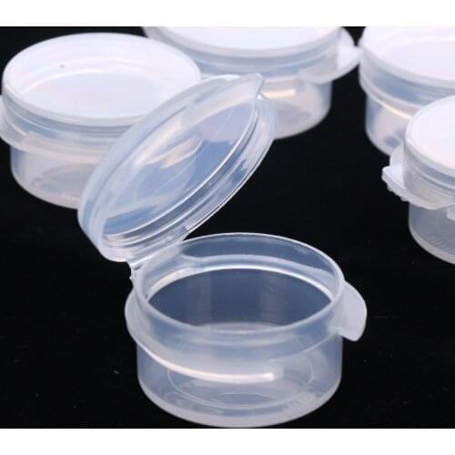 LINSBAYWU 10Pcs Make Up Jar Mini Sample box storage case Bottle Sealing Pot Face Cream Container Portable