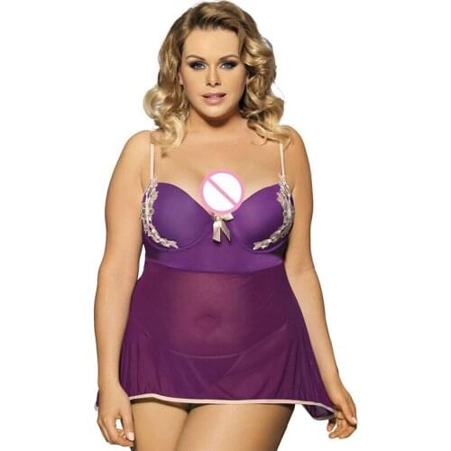 M-XXXL Summer Women Ladies Sexy Lace Lingerie Perspective Sling Backless Pajamas Erotic Flowers Slips For Underwear Sleepwear