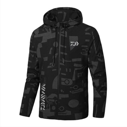 2021 DAIWA Fishing Clothing Winter Autumn Winter Waterproof Warm Fishing Jackets Men Fleece Thick Outdoor Fishing Shirts L-8XL