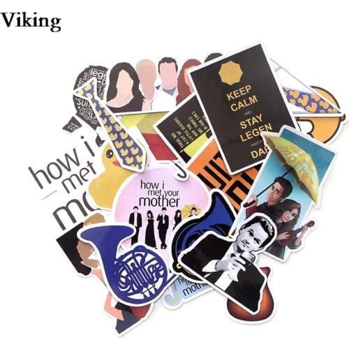 20 Pcs/set How I Met Your Mother PVC Stickers Waterproof Stickers for Suitcase Luggage Laptop DIY Sticker Car Sticker G0190