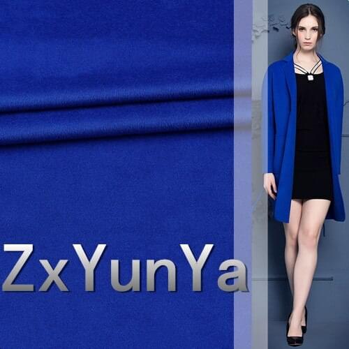 2017 new 148cm wide cashmere wool fabric 60% high quality wool blue atmosphere Shun hair winter cashmere jacket fabric