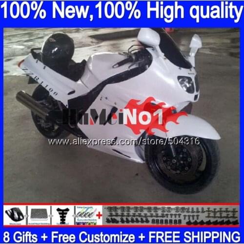 ZX-11 For KAWASAKI ZZR 1100 ZX 11R ZX11R 93 94 95 96 97 0MC.31 Pearl White ZX11 ZX-11R ZZR1100 1993 1994 1995 1996 1997 Fairing