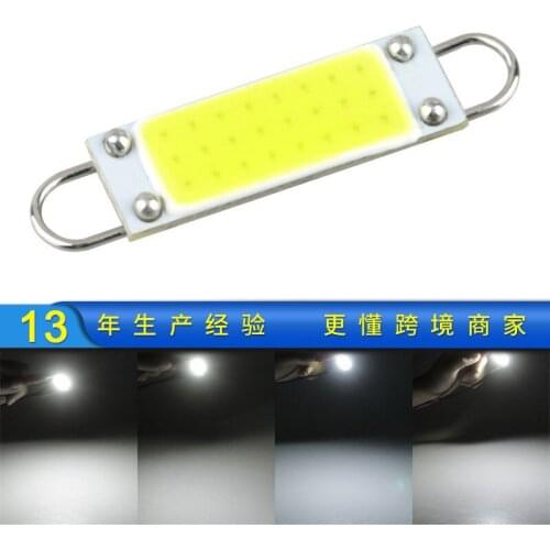 Double Pointed Led Cob Instrument Lamp 31mm 36 39 41 Highlight Car Reading Roof Lamp Led Lights Car Accessories