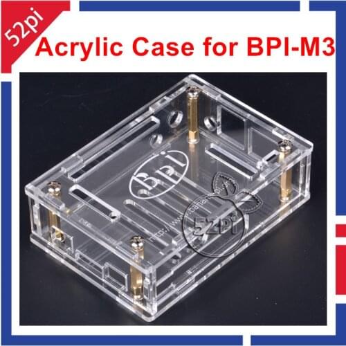 Transparent Case Clear Acrylic Outer Box Enclosure Shell Cover for Banana PI M3 BPI-M3
