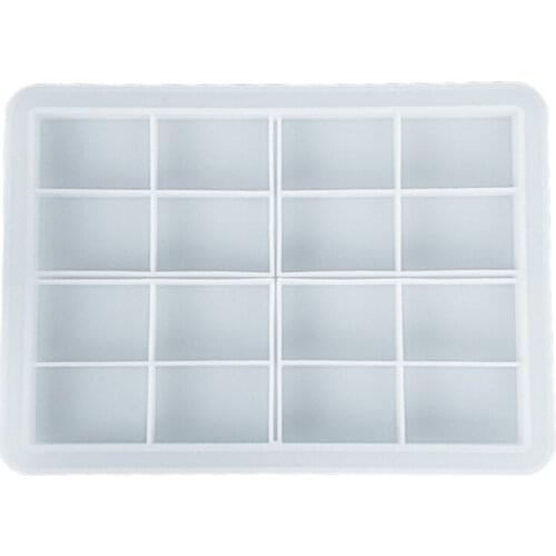 Rectangle Tray Crystal Epoxy Resin Mold Serving Board Plate Placemat Silicone Mould DIY Crafts Decorations Casting Tools