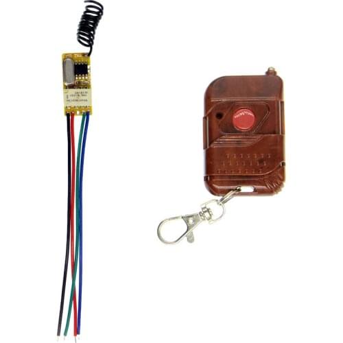 DC3.5V-12V Mini Relay Receiver Remote Control 3.6V 3.7V 4.5V 5V 6V 7.4V 9V 12V NO COM NC Micro Wireless LED Power Switch