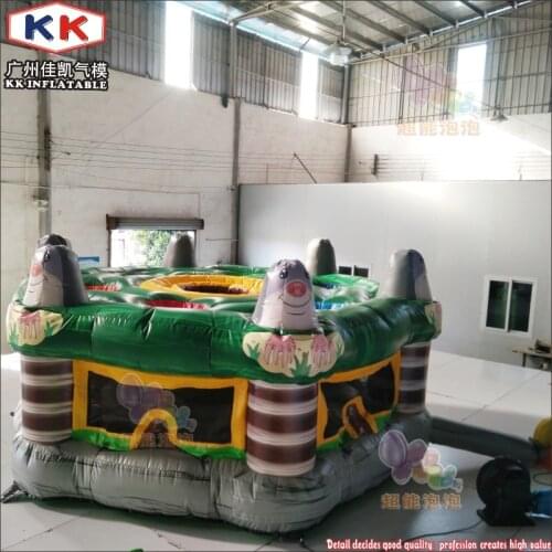 KK Cheap inflatable human whack a mole interactive game for kids