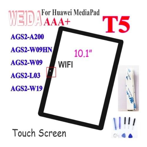 10.1inch For Huawei MediaPad T5 AGS2-W09HN Touch Screen Front black Glass Lens Panel L09 AGS2-W09 AGS2-L03 AGS2-W19 Touch Screen