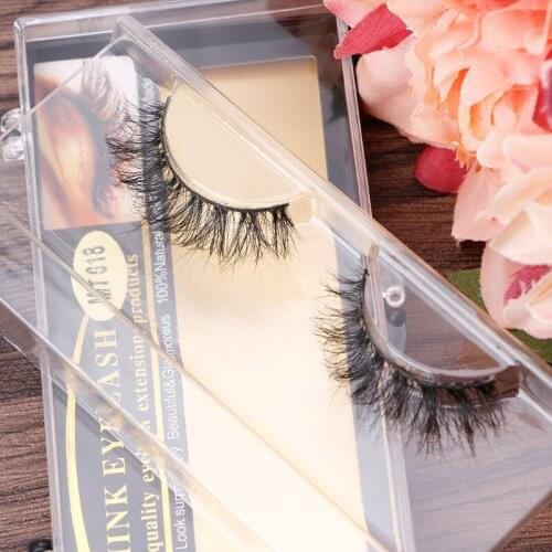 1 Pair Handmade Horse Hair Natural Long False Eyelashes Eye Lashes Makeup Tool G99E