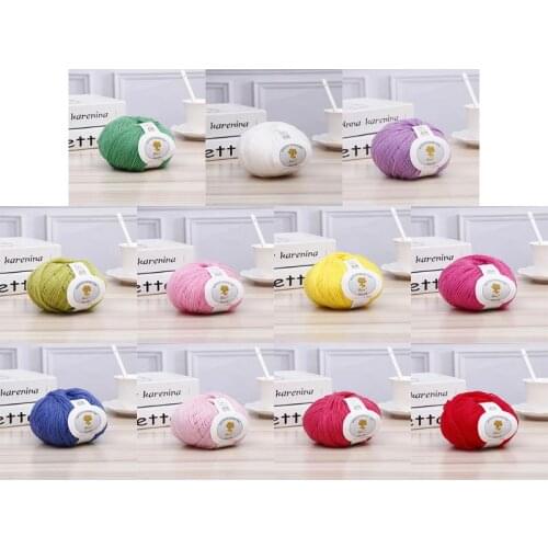 50g Soft Acrylic Fiber Thread Cashmere Wool Yarn DIY Handmade Knitting Crochet Baby Scarf Hat