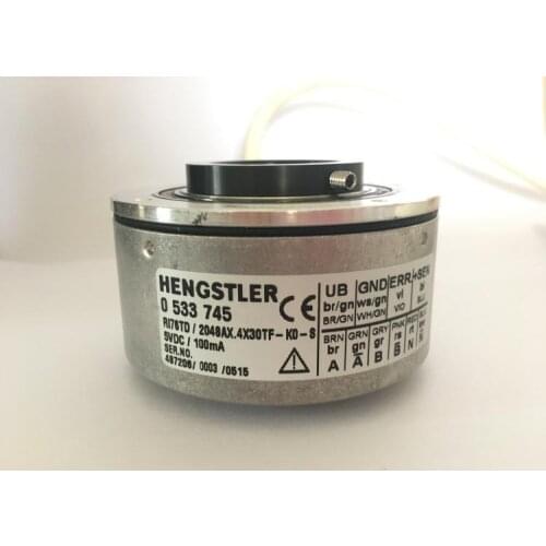 Brand New Original 76mm Hengstler Encoder RI76TD 5000ED4N42KF 5000ppr Hollow Shaft 42mm Push Pull Output TPE Cable Radial
