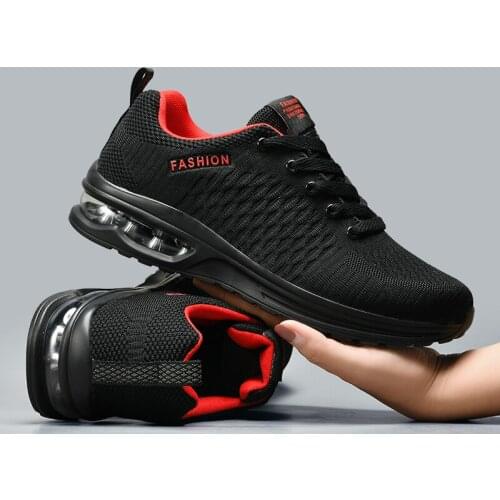 Cushioning Men Running Shoes Weaving Breathable Summer Running Shoes Hot Sale Male Sneakers Big Size 47 Men Tennis Basket Cheap