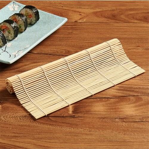 24cm Bamboo System Sushi Mat Non-stick Sushi Rolling Roller Hand Maker Sushi Tools Onigiri Rice Rollers Bento Accessories