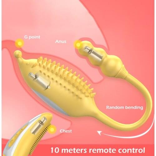 Wireless Remote Control Couple Vibrator U 12 Speeds G Spot and Clitoral Massager Dual Motors Sex Toys for Woman Vibrating Egg
