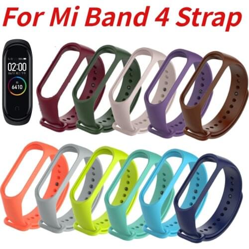 Mi Band 4 Wristband, Suitable For Xiaomi Silicone Miband 4 Replacement Wristbands Ladies Mens Bracelet Bracelet Accessories