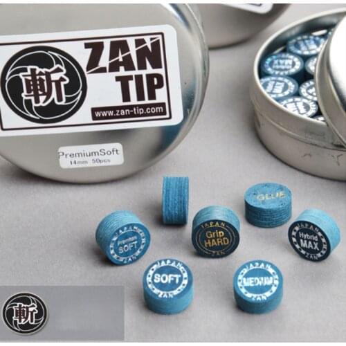 One Piece Original ZAN Pool Cue Tip 14mm M S
