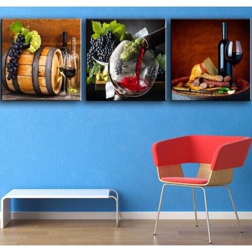 Diy diamond painting diamond cross stitch crystal square diamond sets diamond embroidery wine and fruit BK-4798