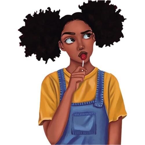 Cute Girl Patches A-Level Washable Thermal Transfer Diy Garment Stripe Patches Stickers Provide Wholesale Custom Order