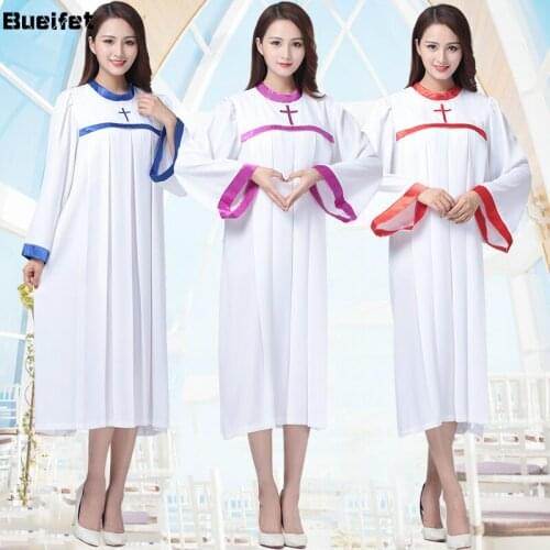 Hymn Clothing Saint Costume Long Sleeve Church Choir Robe Christ Jesus Church Clothes Christian Poetry Prayer Garment Abaya