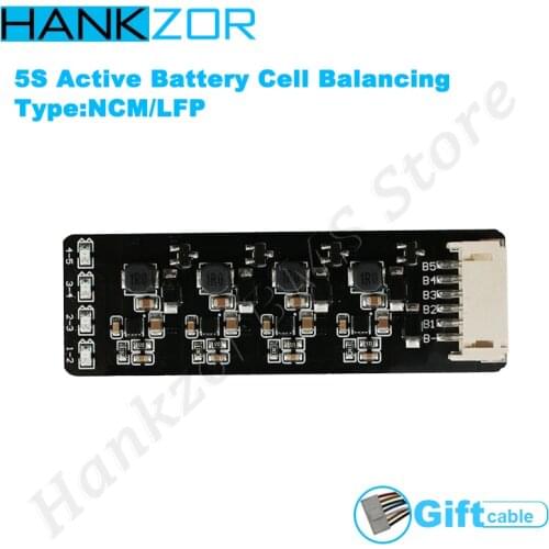 10pcs wholesale 1.2A 5S High current equalization module Li-ion Lifepo4 Lithium Battery Active Balancer Energy Transfer BMS