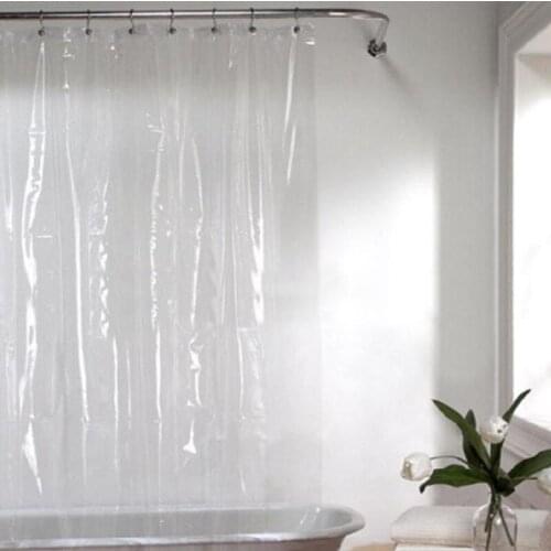 Transparent Bath Waterproof Fabric Bathroom Shower Curtain in the Bathroom for Modern Accessory Bathroom Decoration Bath Product